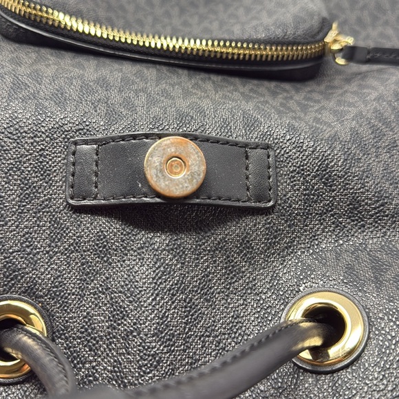 Michael Kors Black and Gold unisex Backpack - Picture 6 of 7
